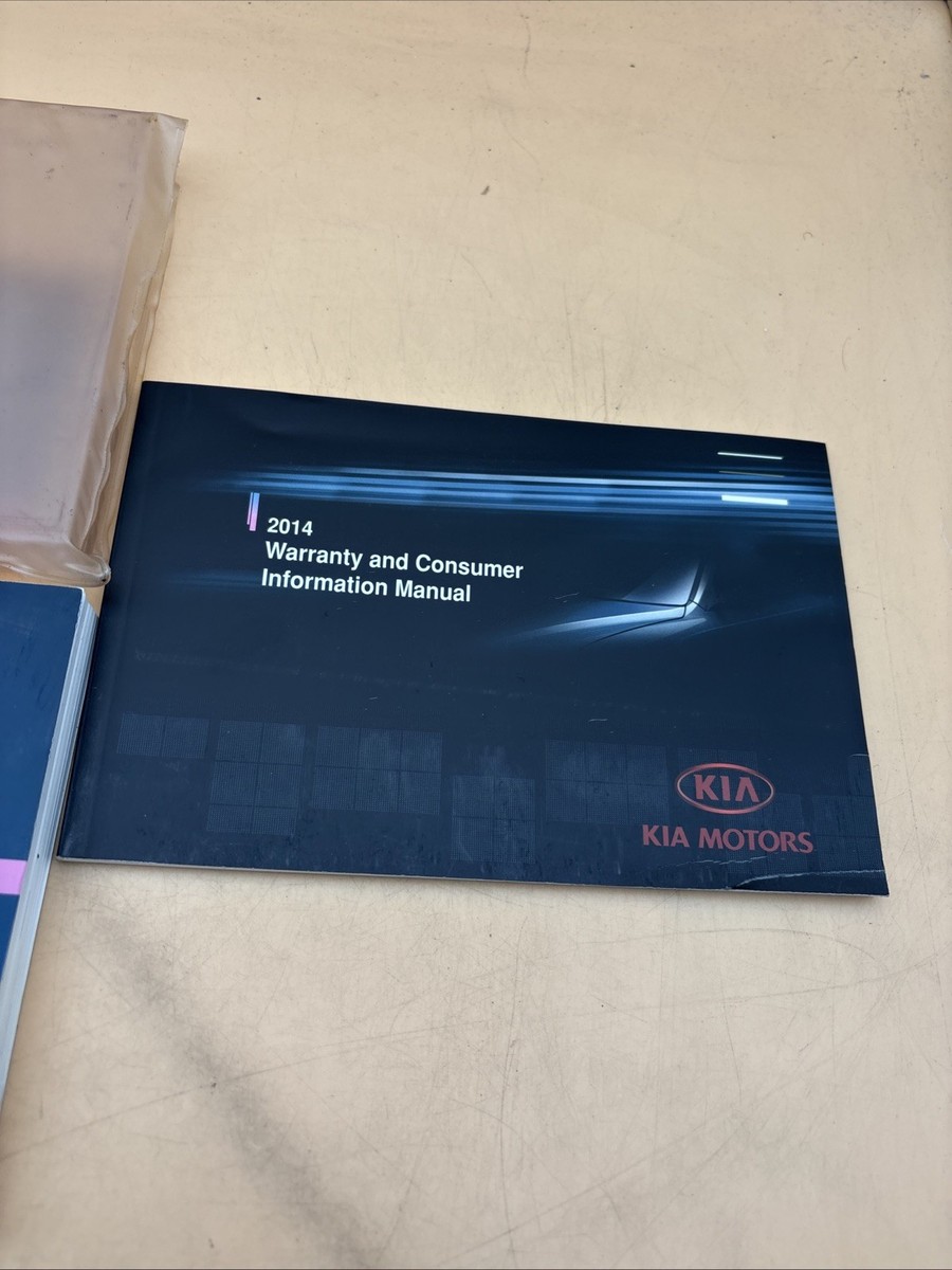 2014 Kia Rio Owner's Manual & Clear Case – New Take-Out Set