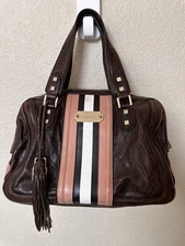 Pre-Owned L.A.M.B. by Gwen Stefani Brown Leather Satchel
