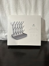 Termichy Baby Bottle Drying Rack Gray Large Capacity PVC BPA Free Standalone