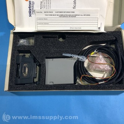 Solartron 973129-3 DM05S Straight Digital Probe w/ Braid Cable FNOB