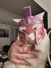 3D Printed Roman Centurion Cat Helmet  Funny Pet Costume Armor, Viral Gladiator