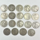(Lot of 19) 1917-P Walking Liberty Half Dollar 90% Silver 50c US Coin Walker