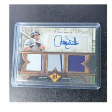 2025 Topps Museum Larry Walker Triple Relic Autograph Rockies /99 SPTRA-LW