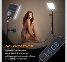 2x LED Video Light Kit Studio Dimmable Photo Tripod Photography Lighting Kit