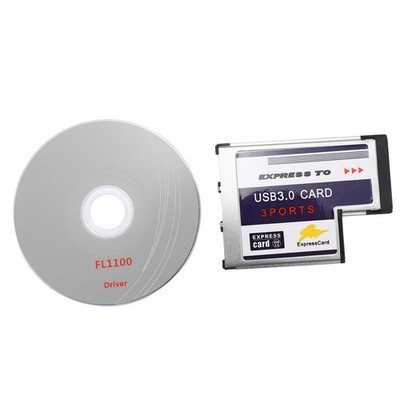 3 Port 54mm PCMCIA-Express-Card fuer Notebook NEU X5V8 USB 3,0 ExpressCard Karte