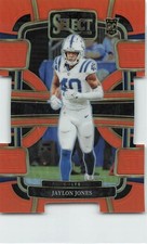2023 Panini Select #42 Jaylon Jones Red and Yellow Prizms Die Cuts /499