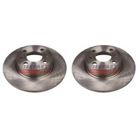 2X Fast Bremsscheiben 251Mm Voll Hinten Passend FüR Alfa Romeo 164 Fiat Bravo CR