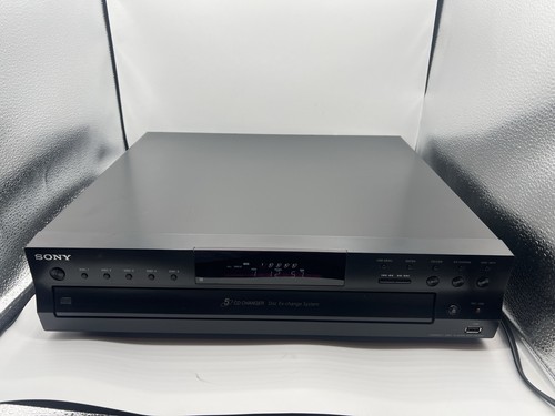 PERFECT COND. Sony CDP-CE500 5 Disc CD Changer Player Carousel NO REMOTE TESTED