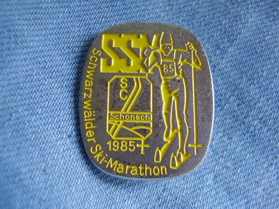 Anstecknadel Skiverband Schwarzwald SSV Schwarzwälder Ski-Marathon 1985 Schonach