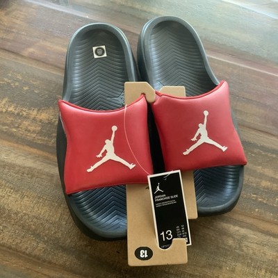 Jordan Franchise Slide Men's Size 13 Black Red Slides HF3263 600