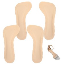 Heclia 4 Pcs High Heel Cushion Inserts for Women 2 Pairs Gel Arch Support Ins...