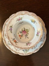Vintage Dresden Porcelain Ramekin Cup Set Franziska Hirsch Bavaria Germany 