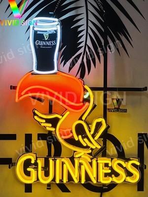 20''x16'' Toucan Irish Beer Bar Pub Neon Sign Lamp Light With HD Vivid Printing