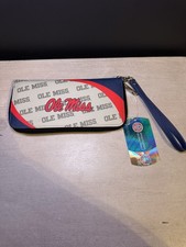 Ole Miss Rebels Curve Style Wallet Organizer [NEW] NCAA Bag Purse Money Check