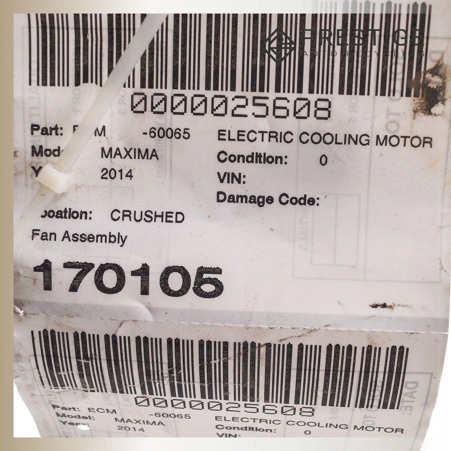 2009-2014 Nissan Maxima Radiador Motor Ventilador de Refrigeração Duplo com Capa 21481-ZY70A - Imagem 4 de 4