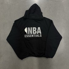 NEW Fear of God NBA Essentials Black Hoodie Size Small 100 Authentic