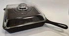 Vintage Griswold Cast Iron Square Fry Skillet #768 w/ Glass Lid  Erie, PA