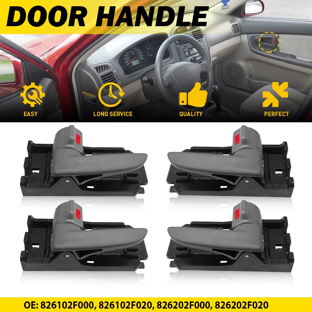 4X For 04-09 Kia Spectra 05-09 Spectra5 Door Handles Interior Right Left Gray EK
