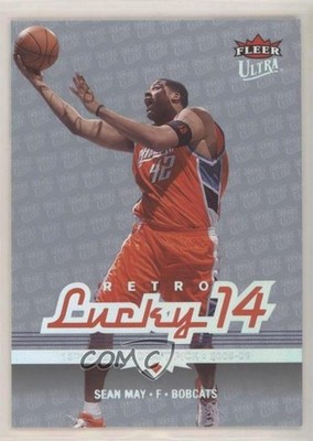 2006-07 Fleer Ultra Retro Lucky 14 Platinum Medallion 80/100 Sean May #182 3c7
