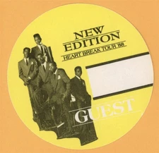 New Edition 1988 Heart Break Concert Tour GUEST Backstage Pass