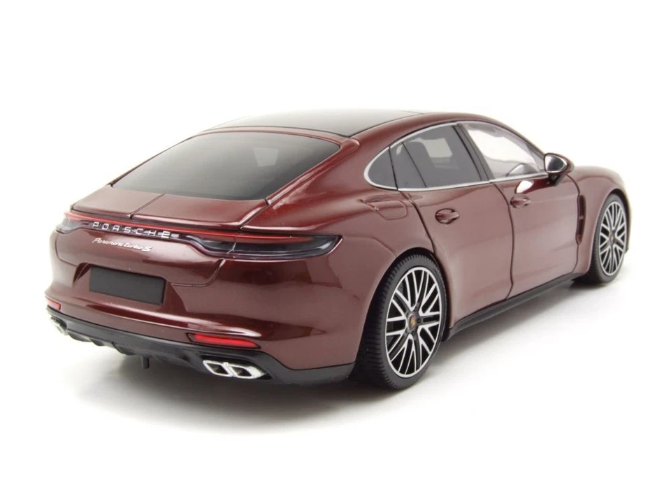 Porsche Panamera Turbo S 2020 Rosso Scuro Metallico Modellino 1:18 Minichamps - Immagine 2 di 4