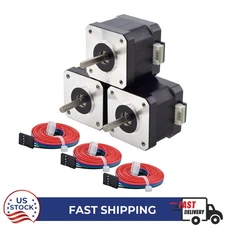 3pcs Nema17 Stepper Motor 1.5A 1.8 degree 42N.cm 42x38mm 2-Phase for 3D printer