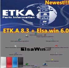 Logiciel Etka 8.3 + EW6.0 pour AUDI, SEAT, SKODA ET VOLKSWAGEN 