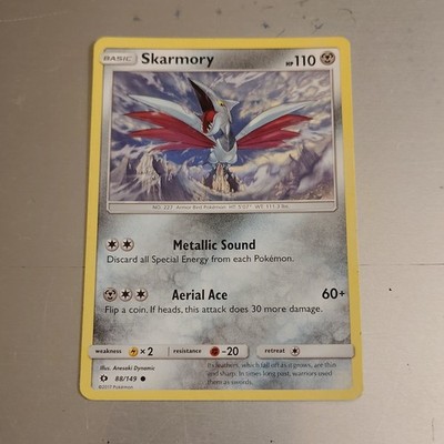 The Pokémon Company Skarmory 88/149 SM Base Set Common Regular 2017 EN 110 HP