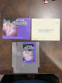 Star Soldier Nintendo NES Complete CIB with Registration Card - MINTY!!