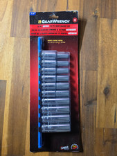Gearwrench 80712D 10 Piece METRIC 12pt Deep Socket Set