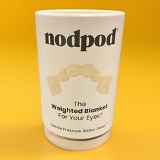 NEW Nodpod Weighted Sleep Mask White Brand New Sealed in Box Nice