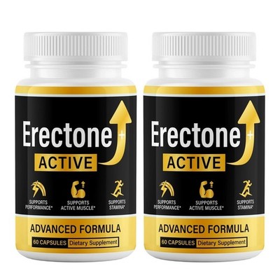 (2 Pack) Erectone+ Active for Men, Erectone Plus Active Male Enhancement Support