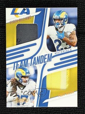 2025 Absolute Team Tandem Materials Gold 47/99 Kyren Williams Puka Nacua 1o64