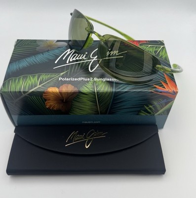 Maui Jim HT407-15 Hookipa - Shiny Transparent Light Green / Maui