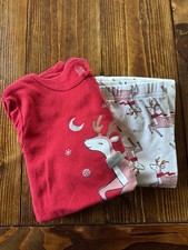 Just One You by Carter's Girls Reindeer Christmas Pajama Set 100 Cotton Size 10