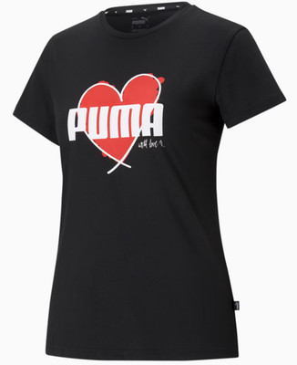 PUMA - DAMEN-T-SHIRT - HEART TEE 587897-01