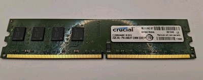 Crucial Technology 2GB DDR2 667  PC2-5300 DDR2 DIMM RAM Memory - CT25664AA667