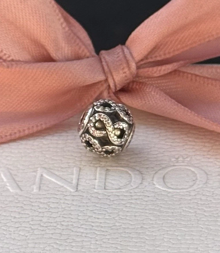 Original PANDORA Essence Charm „Dedication“ „Hingabe“silber 925 #796047CZ