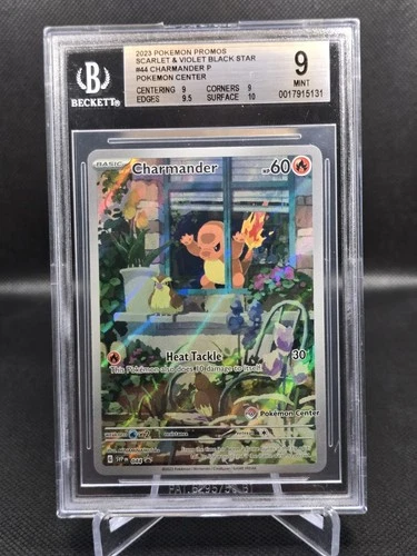 Pokemon Center 2023 Obsidian Flames Charmander 044 Stamped Black Star Promo BGS9