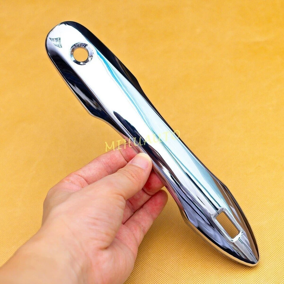 Cubierta de tira de manija de puerta cromada + embellecedores de taza de cuenco para Toyota Yaris Cross 2021-2025 Foto 4 de 4