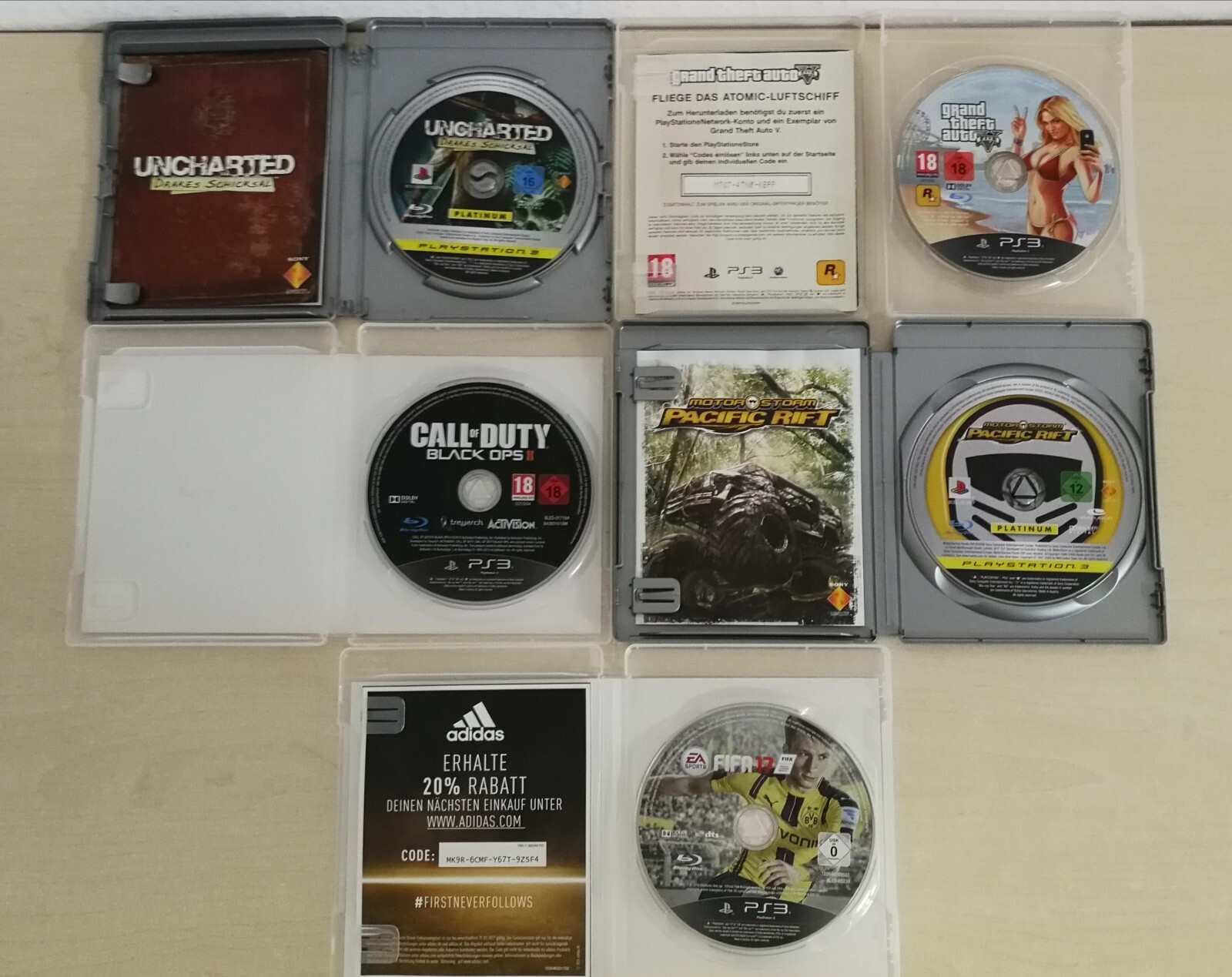 Sony PlayStation 3 Slim PS3 250GB 1 Controller + 11 Spiele eBay