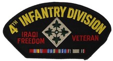 4th Infantry Division Iraqi Freedom 5.25 inch Veteran Patch HONFLB1759 F1D12B