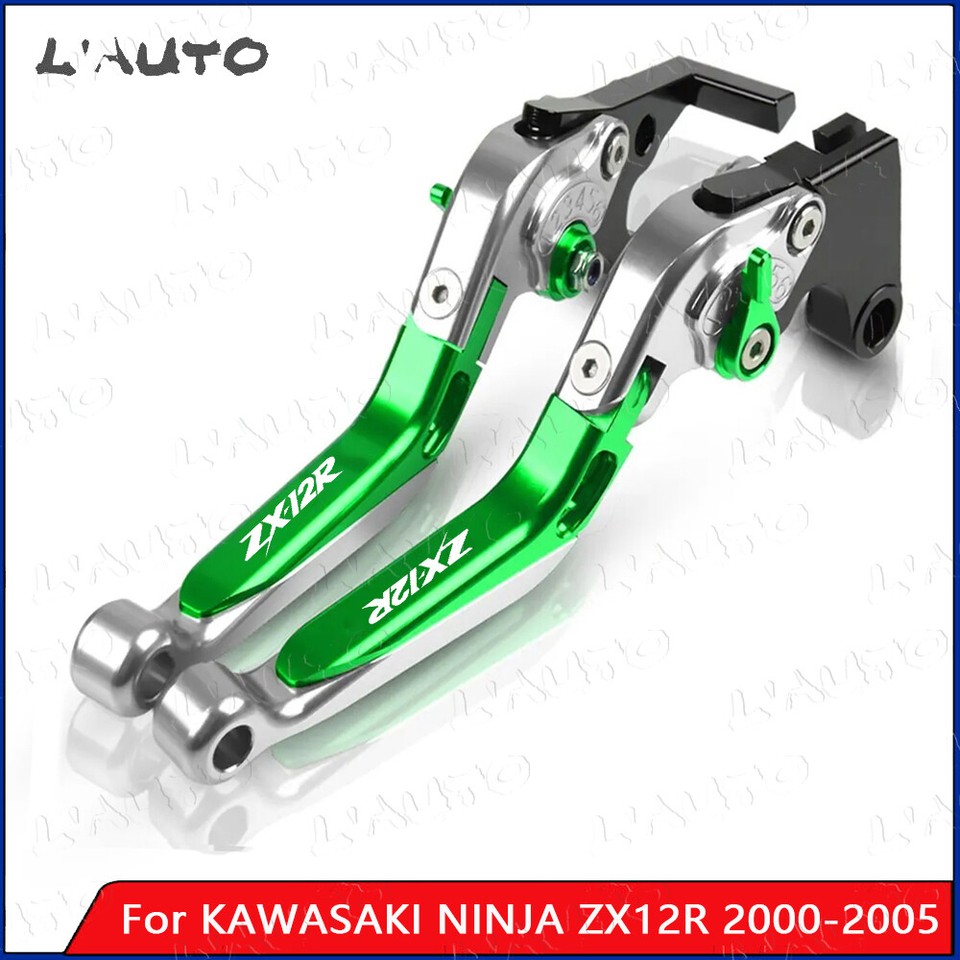 motorcycle Silver Color Brake Clutch Levers For KAWASAKI NINJA ZX12R