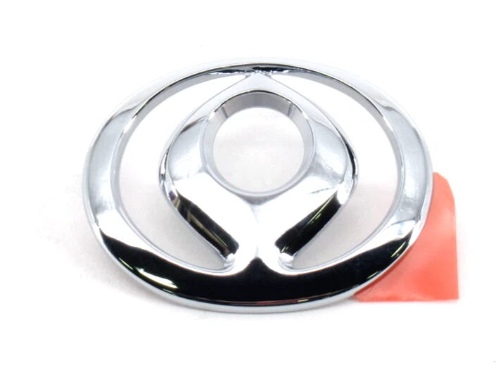 Genuine OEM Mazda BB1H-51-731 Front Bumper Chrome Emblem 1993-1997 Miata - Image 2 of 4