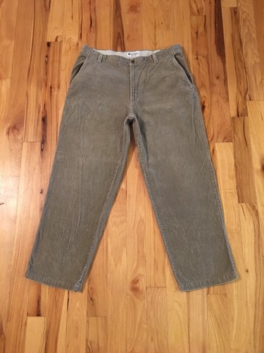 COLUMBIA Corduroy Brown Outdoor Pants Utility Work Pocket Mens Size 38W x 30L VG