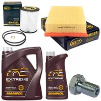 MotoröL Filter Set 5W-40 6 Liter + ÖLablassschraube FüR Bmw 7Er E38 728I, Il