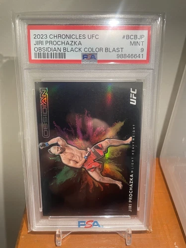 2023 Chronicles UFC Jiri Prochazka Obsidian Black Color Blast PSA 9