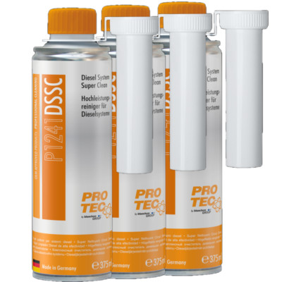 PROTEC 3x 375 ml Hochleistungsreiniger für Dieselsysteme P1241