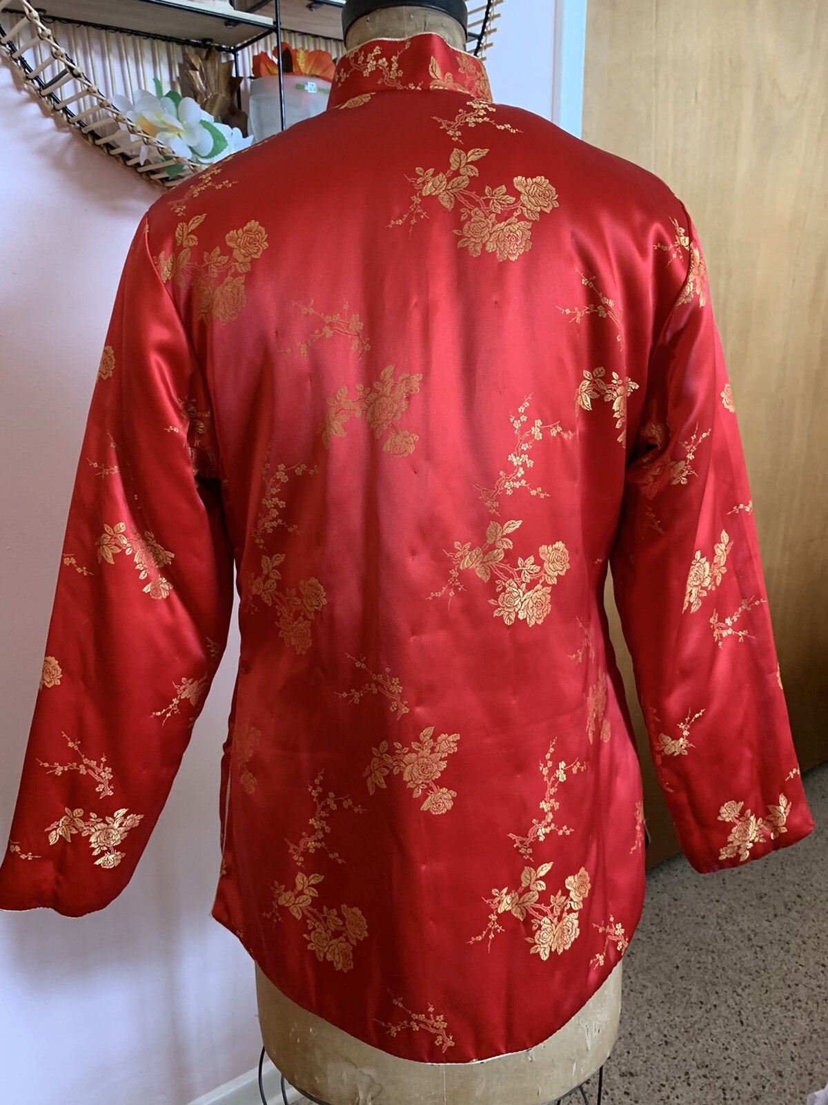 Asian Reversible Vintage Quilted Jacket Gem