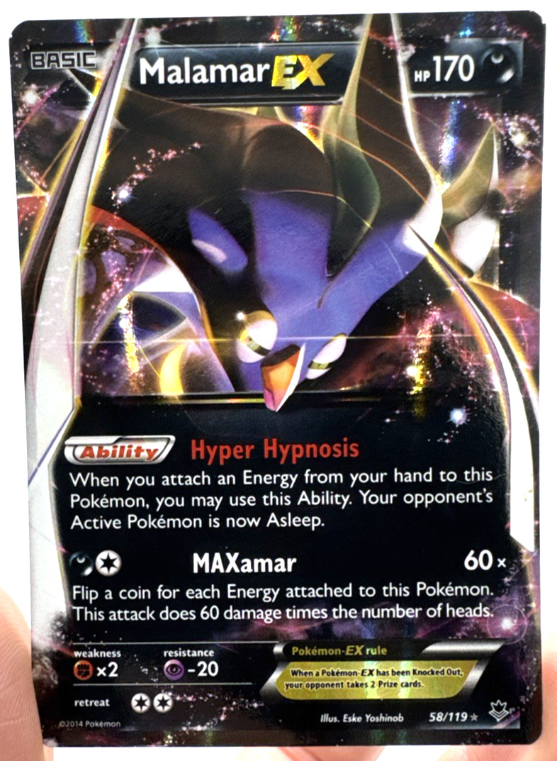 Pokemon TCG Card Basic Malamar EX 58/119 Phantom Forces Holo